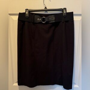 Black Skirt with Belt